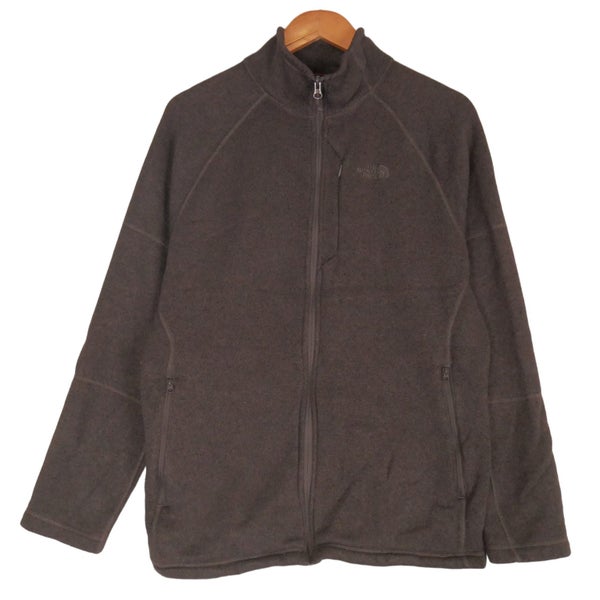 The North Face Charcoal Grey Full Zip Fleece Jacket Large Carousel 1