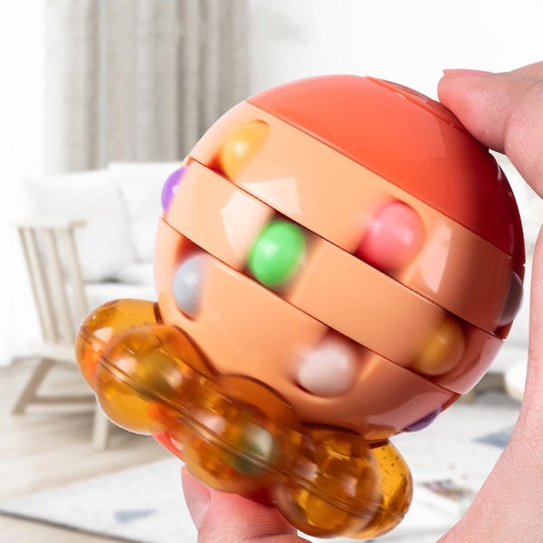 Magic Rotating Octopus Bean Cube Spinner Fidget Toy Stress Relief For Adults Ki Carousel 5