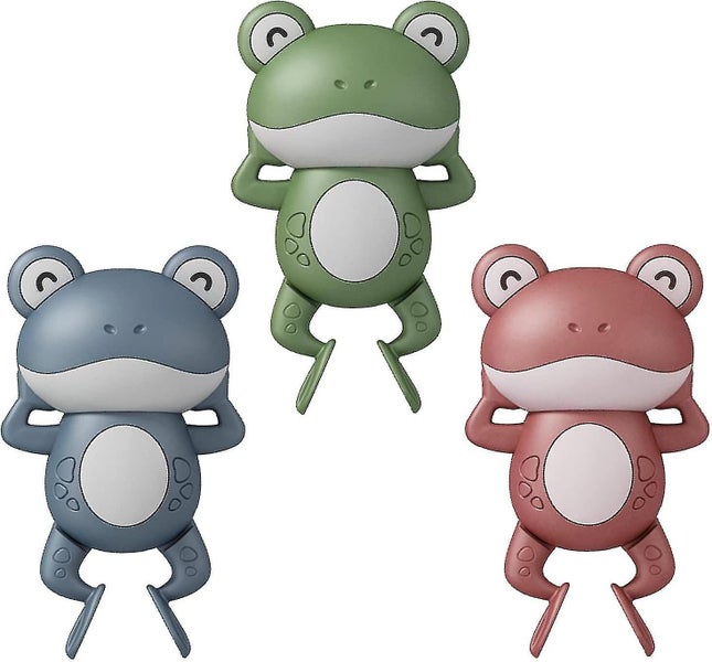 Bathtub Toys Frog Baby Bath Toys Wind-up Water Toys For Swimming Swimming Frogs Carousel 1