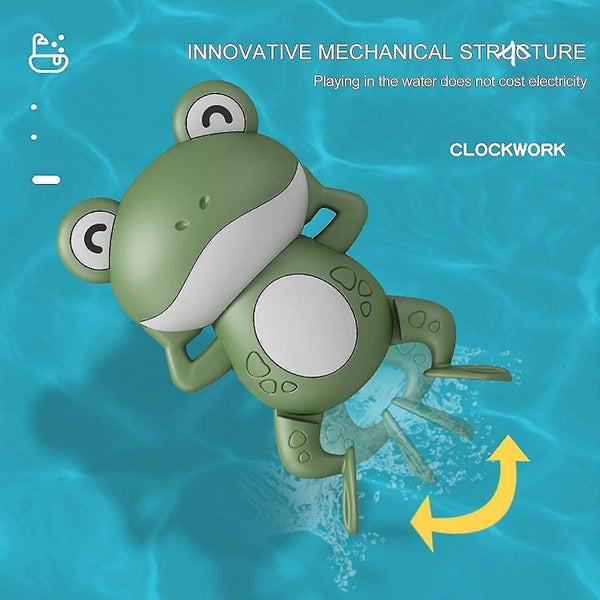 Bathtub Toys Frog Baby Bath Toys Wind-up Water Toys For Swimming Swimming Frogs Carousel 2