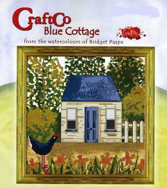Blue Cottage - Cross Stitch Kit Carousel 1