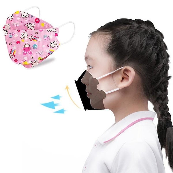 100 Disposable Children's Masks Printed Patterns Children's Masks Dust-proof Ma Carousel 2