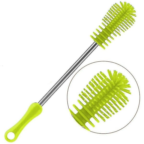 Long Handle Silicone Baby Bottle Cleaning Brush Water Bottle Cleaner 1pcs Green Carousel 5