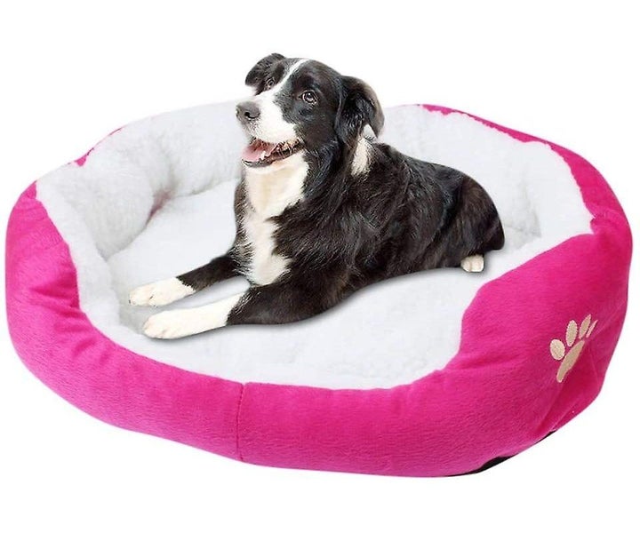 Round Donut Cat And Dog Cushion Bed pet Bed For Cats Or Small Dogs Anti-slip & Carousel 1