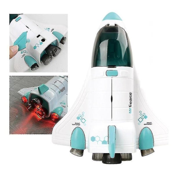 Boy Space Rocket Model Toy Spray Spaceship Suit Space Flying Saucer Decoration Carousel 5