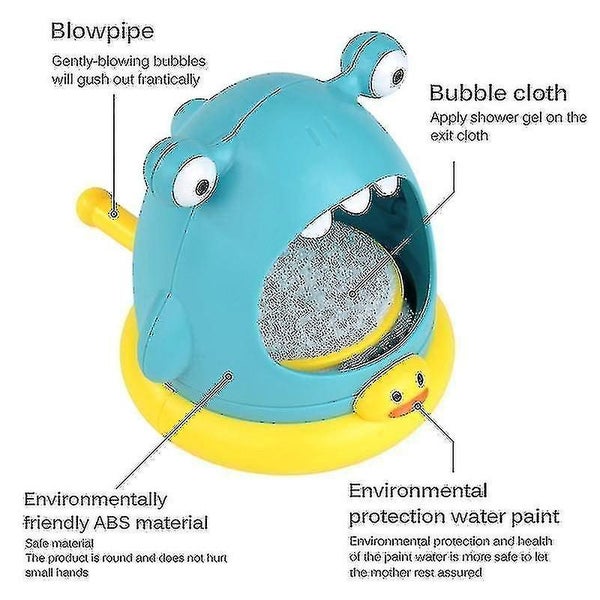 Crab Bubble Blowing Machine Shark Bathroom Bath Toy Childrens Outdoor Water Pla Carousel 2