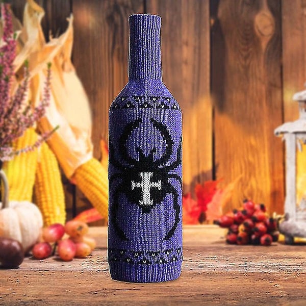 3pcs Halloween Decoration Wine Bottle Cover Halloween Decoration Decoration Carousel 5