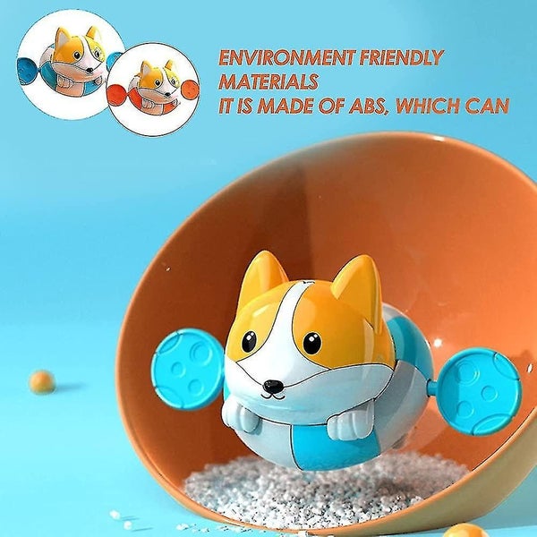 Bath Toys Baby Corgi Toddler Bath Toy water Float Bath Toys Carousel 2
