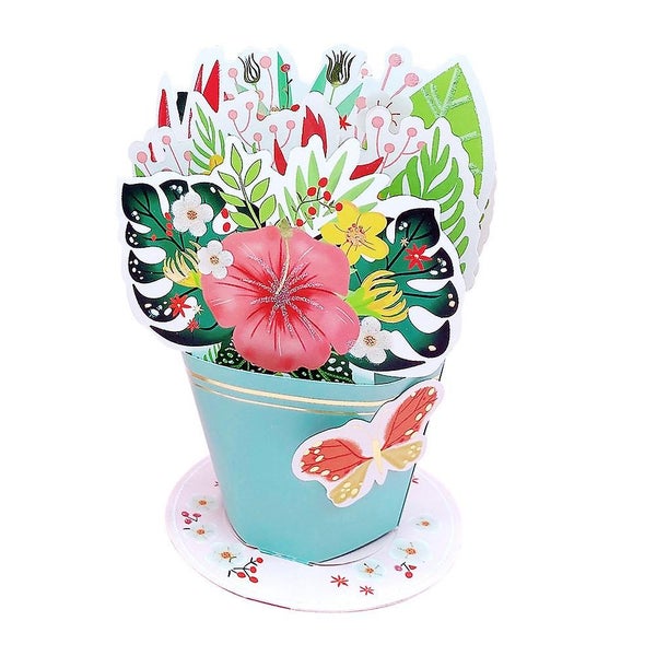 Bouquet Festive Greeting Card Festive Tulips Forever Flower Bouquet 3d Popup Ca Carousel 1