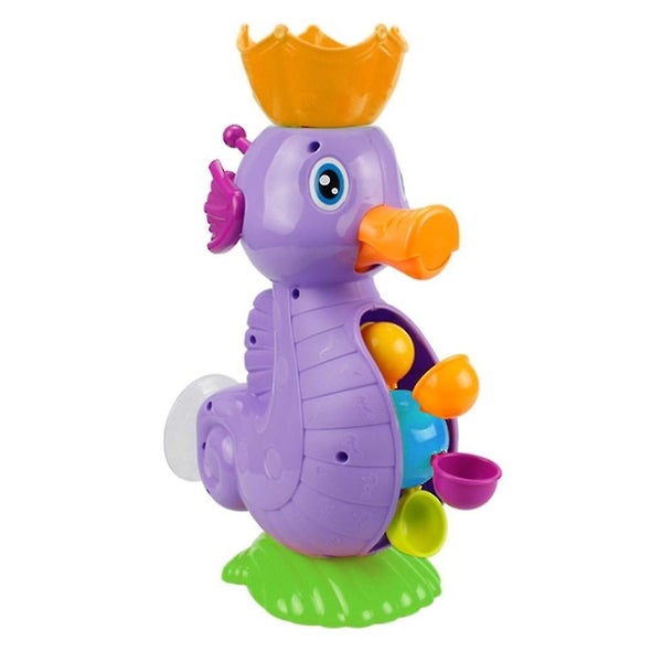 Baby Bathing Toys Bath Toy Little Yellow Duck Waterwheel Children Playing Water Carousel 1
