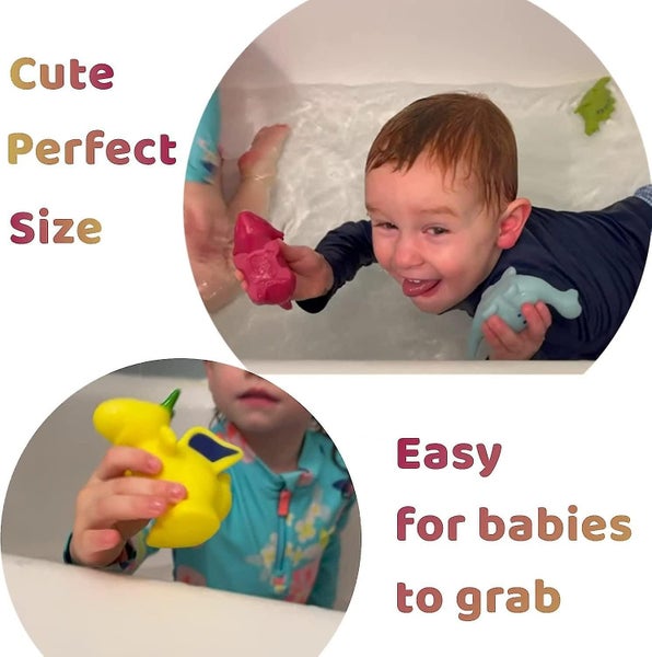 Water Toy Dinosaur Bath Toys For Toddlers/ Infants 6 - 12- 18 Months No Hole No Carousel 4