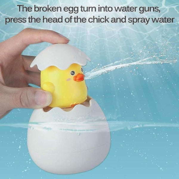 Baby Bath Toys Infant Bathroom Spray Egg Splashing Swimming Spray Ducklings Carousel 2