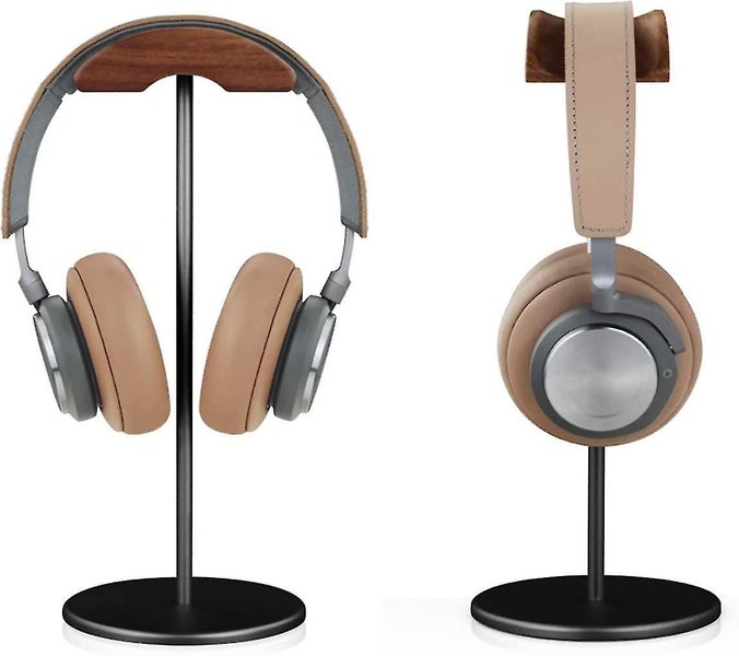 Headphone Stand Walnut Wood And Aluminum Headphone Stand Headset Display Stand Carousel 2
