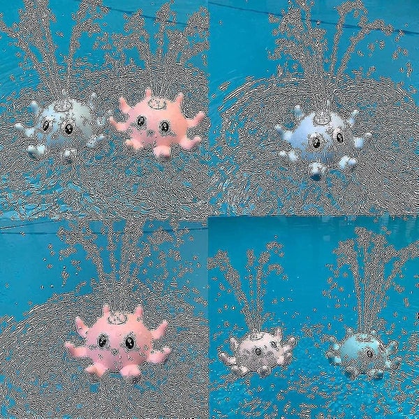 Bath Toy Toddler Bath Water Toys Water Spray Glow Octopus Toys Carousel 5