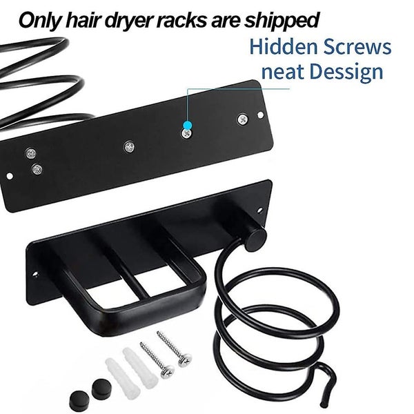 Blow Dryer Holder Wall Mounted Save Space Hair Dryer Holder Carousel 2