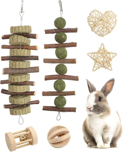 Rabbit Chew Toys Pet Bunny Tooth Chew Toys Ideal For Bunny Chinchilla Guinea Pi Carousel 2