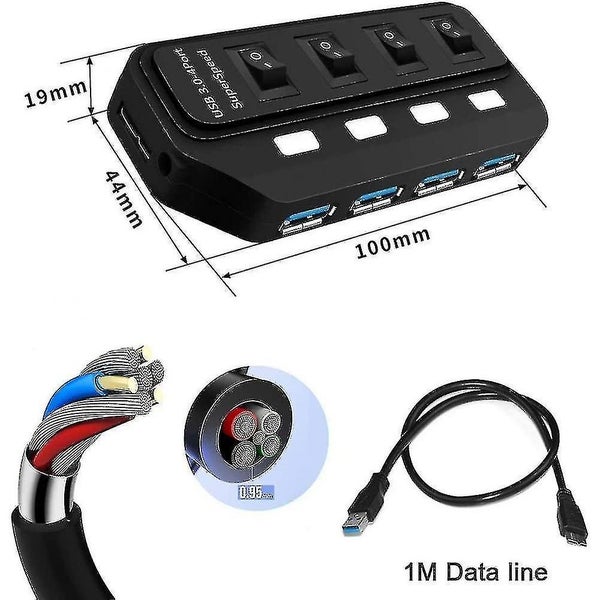 Usb Hub 3.0 With 4 Ports Superspeed Data Hub Carousel 2