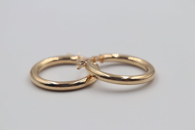 9ct Gold Round Hoops Carousel 2