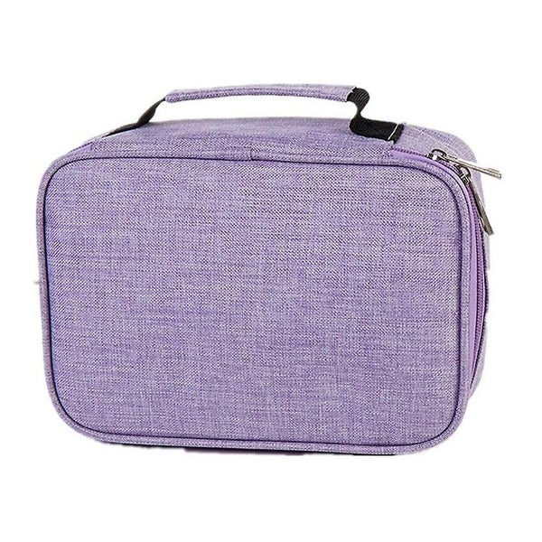 High Capacity Zipper Pens Pencil Case- Multi-functional Stationery Pencil Pouch Carousel 1