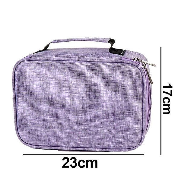 High Capacity Zipper Pens Pencil Case- Multi-functional Stationery Pencil Pouch Carousel 2