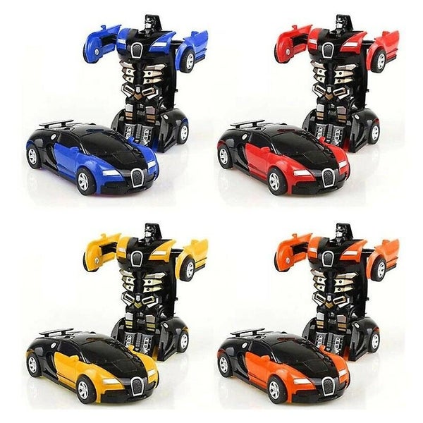 2 In 1 Deformation Robot Car Model Mini Auto Deformation Robot Toy Carousel 2