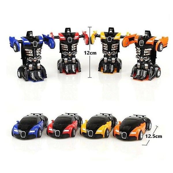 2 In 1 Deformation Robot Car Model Mini Auto Deformation Robot Toy Carousel 5