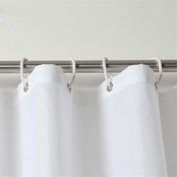 Waterproof White Shower Curtain Bathroom Drape Hotel Home Decor Fashion Carousel 4