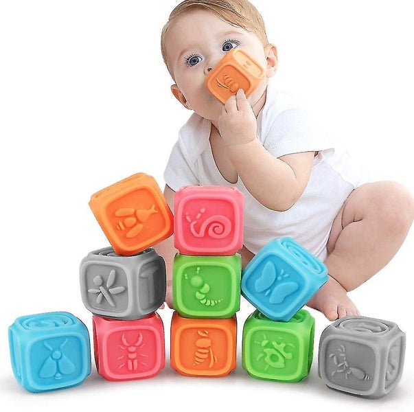 Baby Tactile Grab Ball Toy Baby Teether Multi-textured Soft Rubber Grab Ball Ba Carousel 1