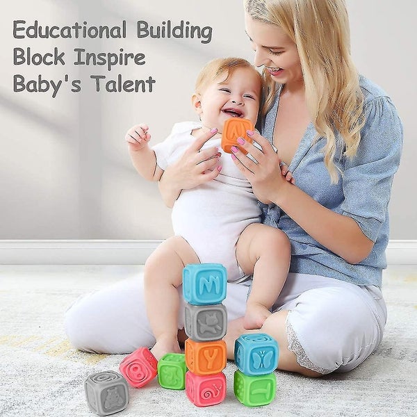 Baby Tactile Grab Ball Toy Baby Teether Multi-textured Soft Rubber Grab Ball Ba Carousel 2
