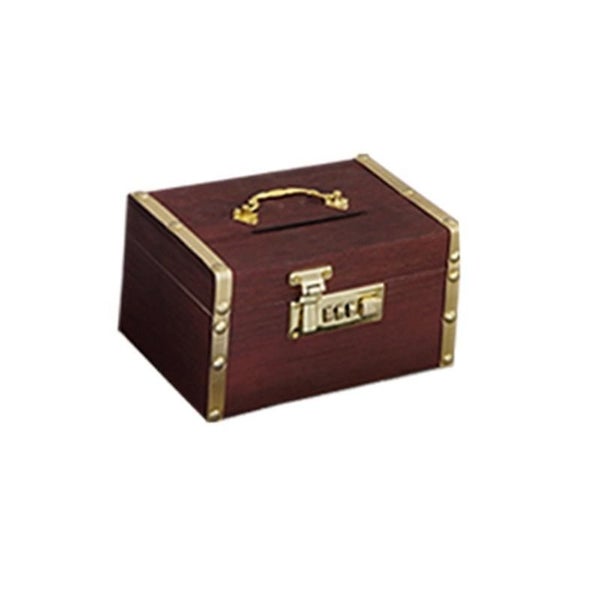 Password Lock Piggy Bank For Adults Wooden Household Piggy Bank Childrens House Carousel 1