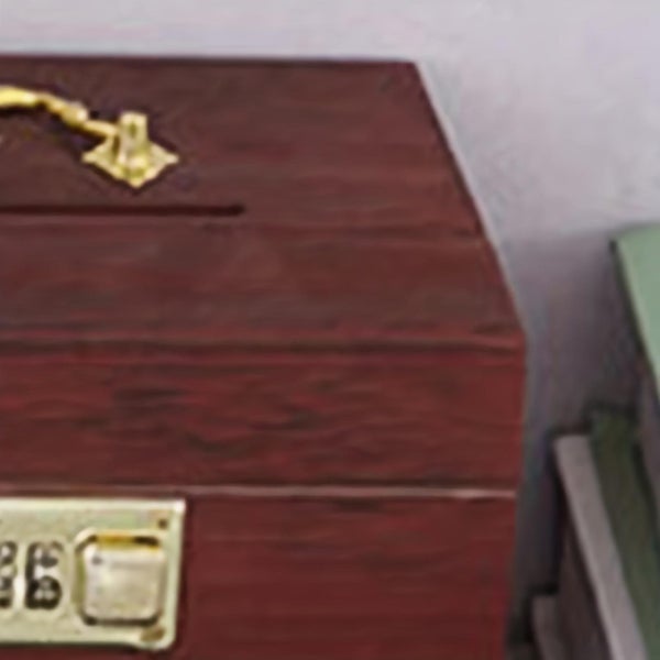 Password Lock Piggy Bank For Adults Wooden Household Piggy Bank Childrens House Carousel 5