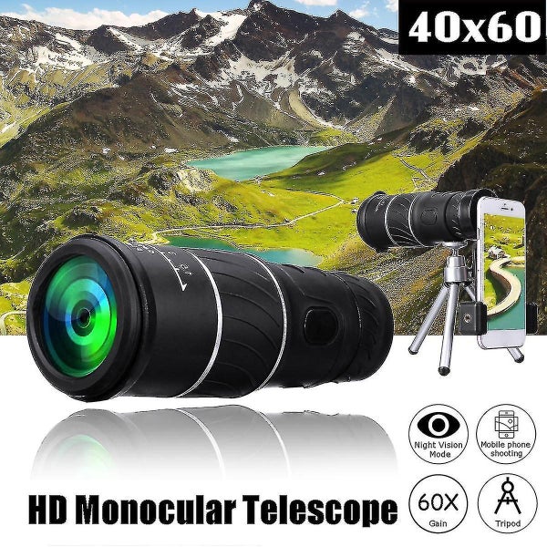 Telescope High-definition 40x60 High-power Monocular Telescope Outdoor Camping Carousel 2
