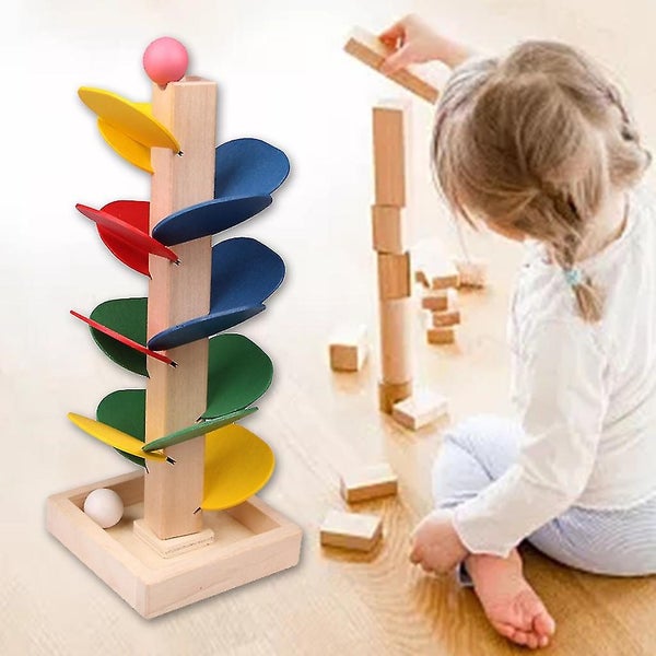 Parent-child Interactive Game Toys Leaf Rolling Ball Game Stacking Building Blo Carousel 2