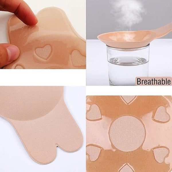 Sticky Bra Adhesive Invisible Bra - Backless Strapless Reusable Push Up Lift Ni Carousel 5