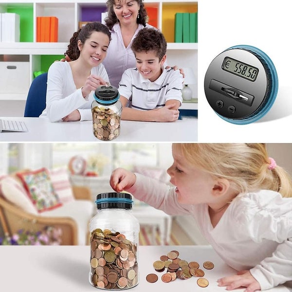 Lcd Display Money Box Counter Automatic Coin Counting Piggy Bank With Large Cap Carousel 5
