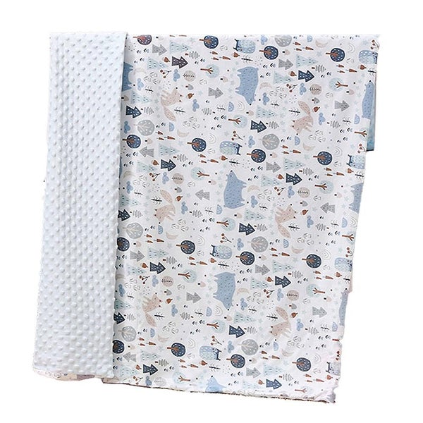 100% Cotton Cartoon Baby Blanket Hug Blanket Stroller Blanket Carousel 1