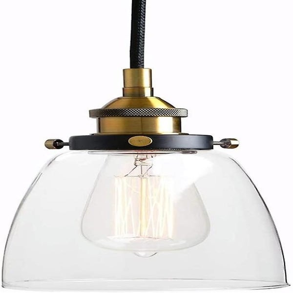 Vintage Glass Pendant Light Retro Rotary Switch Pendant Lamp Lighting Chandelie Carousel 1