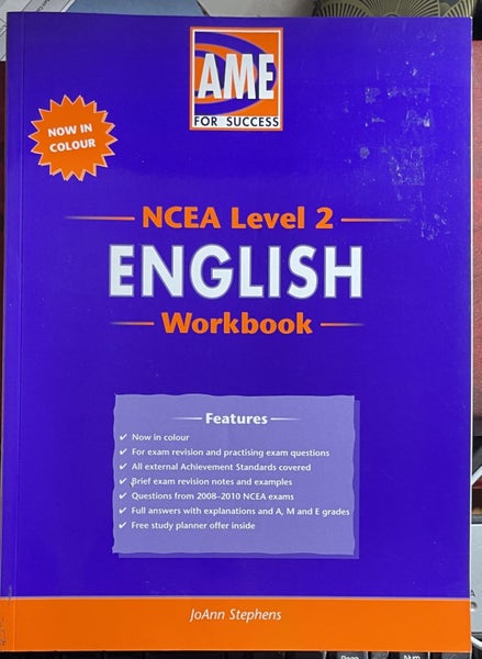 AME NCEA Level 2 English Workbook Carousel 1