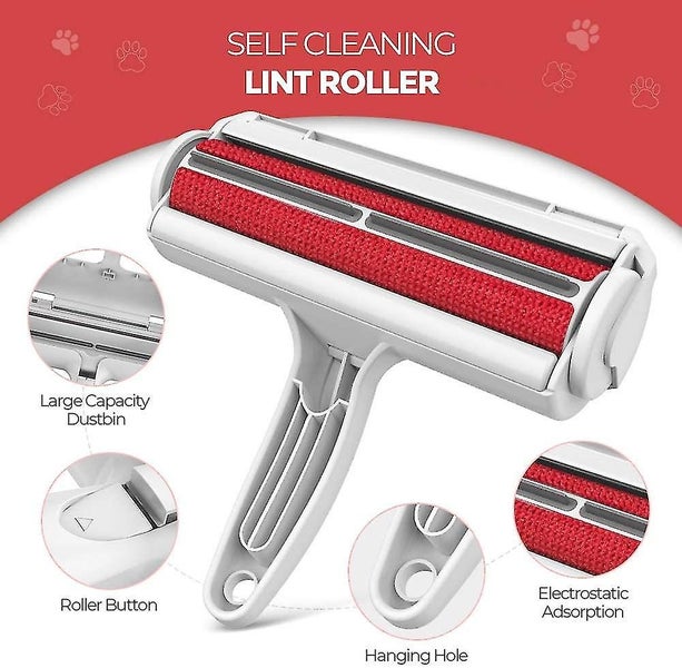 Pet Hair Remover Roller - Dog & Cat Fur Remover With Self-cleaning Base - Stick Carousel 2