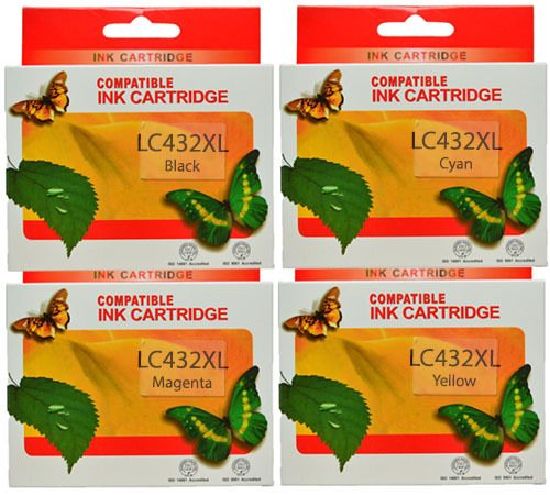 Compatible Brother LC432XL Ink Cartridge (Full Set) Carousel 1