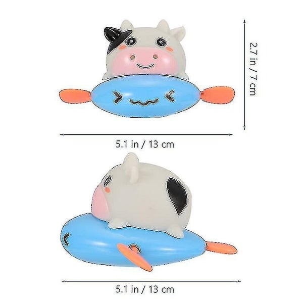 Bathtub Toys Cartoon Milk Cow Gift Bath Toy Carousel 3