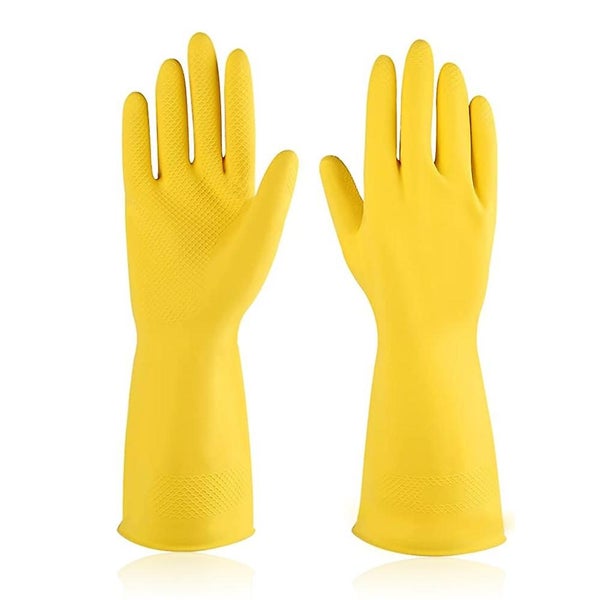 Household Gloves - Reusable Rubber Dishwashing Gloves For Kitchen Carousel 1