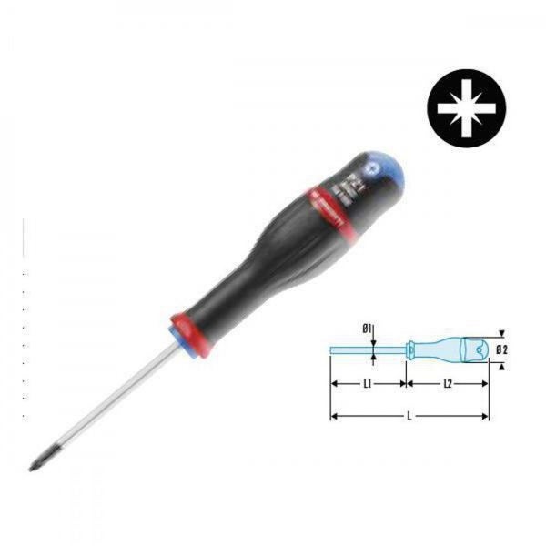 Pozidrive Screwdriver Protwist PZ1 x 100mm Facom AND1X100 Carousel 1