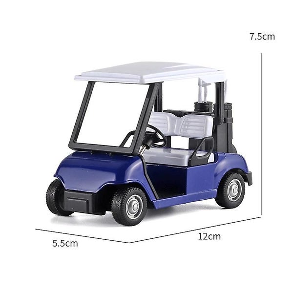 Alloy Golf Cart Vehicle Model Diecast Pull Back Car Model Kids Collectible Toy Carousel 3