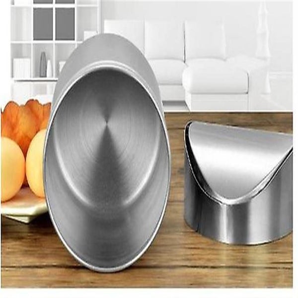 Small Trash Can With Lid Soft Close Removable Inner Waste Basket Slim Stainless Carousel 5