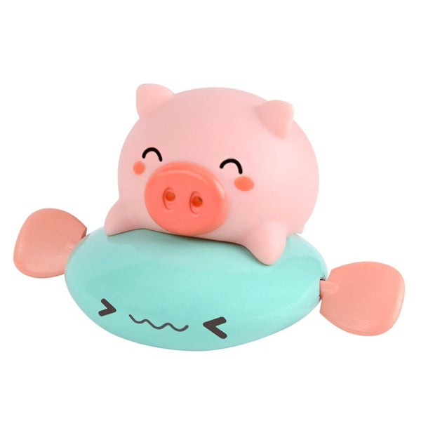 Bath Toys Swimming Pig Toys Wind Up Floating Baby Pool Bathtub Toys For Kids To Carousel 1