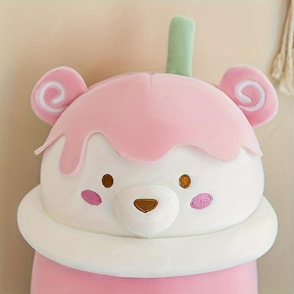 Animal Milk Tea Bear Plush Toy Cartoon Cute Bear Doll Girl Heart Birthday Gift Carousel 2