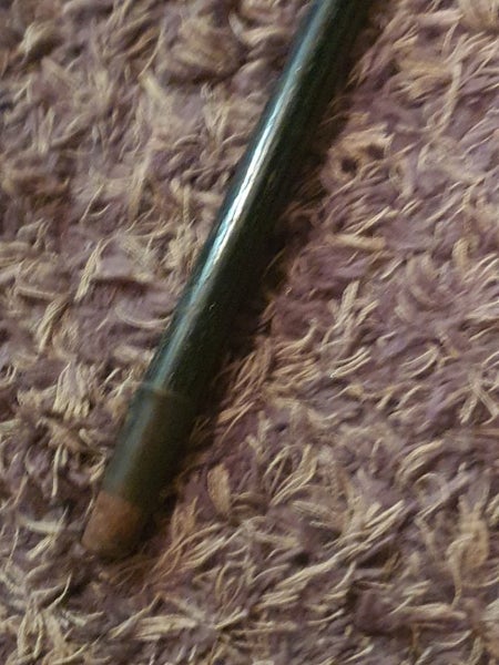 Antique Silver Collared Brass Tipped Walking Stick 91.5cm Carousel 2