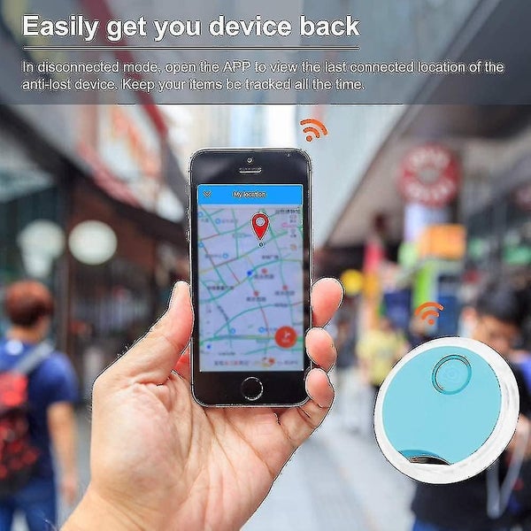 4 Pack Mini Gps Tracker Round Hidden Small Portable Outdoor Smart Key Finder Lo Carousel 2