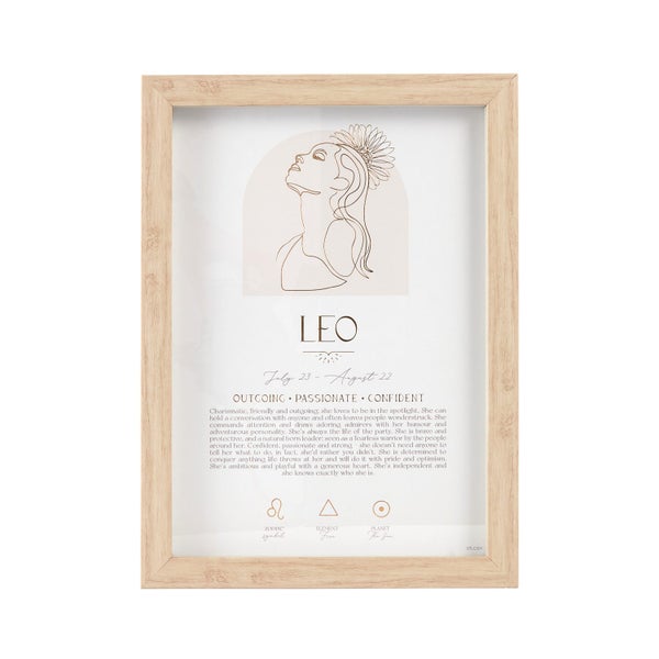 Splosh Mystique Framed Print Leo Standing Hanging Zodiac Home Decor 20x33cm Carousel 1